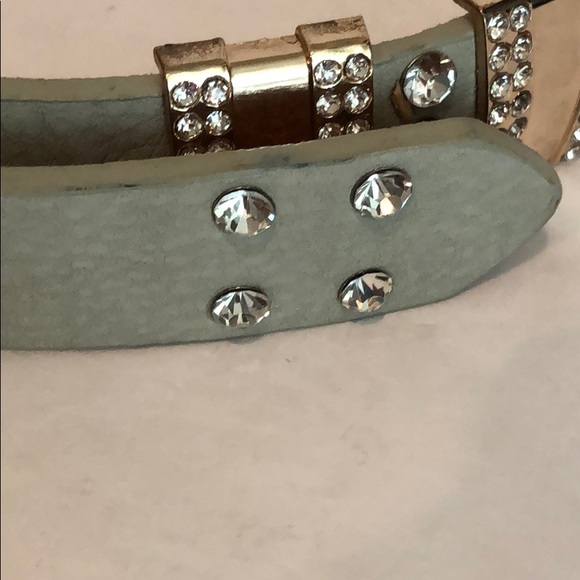 Vera Pelle Jeweled Leather Belt - Picture 4 of 8